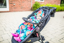 Load image into Gallery viewer, Car Seat Poncho - Car Crash Tested and CPSC Compliant - Florals & Mermaids