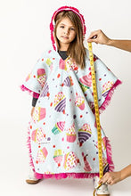 Load image into Gallery viewer, Car Seat Poncho - Car Crash Tested and CPSC Compliant - Cupcakes