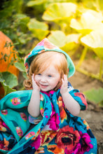 Load image into Gallery viewer, Car Seat Poncho - Car Crash Tested and CPSC Compliant - Florals & Mermaids