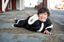 Load image into Gallery viewer, Car Seat Poncho - Car Crash Tested and CPSC Compliant - Black Sherpa