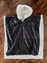 Load image into Gallery viewer, Car Seat Poncho - Car Crash Tested and CPSC Compliant - Black Sherpa