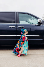 Load image into Gallery viewer, Car Seat Poncho - Car Crash Tested and CPSC Compliant - Florals &amp; Mermaids