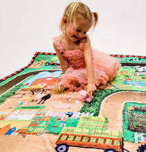Load image into Gallery viewer, Farm Learning Blanket® (50" x 60") – Educational Blanket Playmat for Toddlers – Learn Animals, Plants, Numbers & Letters