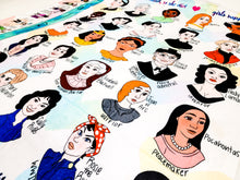 Load image into Gallery viewer, Girl Power Learning Blanket® (50" x 60") – Educational Blanket Featuring Women in History, Careers & Professions – Inspiring Gift for Girls