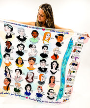Load image into Gallery viewer, Girl Power Learning Blanket® (50" x 60") – Educational Blanket Featuring Women in History, Careers & Professions – Inspiring Gift for Girls