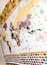 Load image into Gallery viewer, World Map Learning Blanket®, 50" x 60" Educational Blanket with Country Flags, Geography & Global Awareness Playmat for Kids