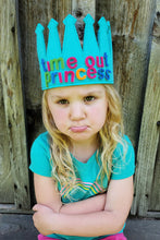 Load image into Gallery viewer, Kids Alphabet Crown – Light Turquoise Felt Toy with 60+ Reusable Letters for Learning & Play