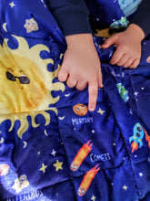 Load image into Gallery viewer, Planets Weighted Blanket for Kids 5 lbs 55&quot;x42&quot; for Children 40 to 60 pounds
