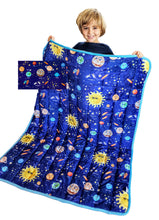 Load image into Gallery viewer, Planets Weighted Blanket for Kids 5 lbs 55&quot;x42&quot; for Children 40 to 60 pounds