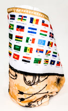 Load image into Gallery viewer, World Map Learning Blanket®, 50" x 60" Educational Blanket with Country Flags, Geography & Global Awareness Playmat for Kids