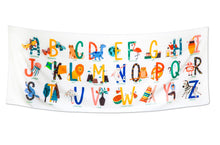 Load image into Gallery viewer, Alphabet Wall Tapestry (72" x 28") – ABC Picture Banner for Toddlers, Preschool & Nursery Decor – Educational Canvas for Kids
