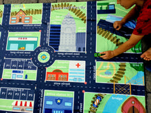 Load image into Gallery viewer, City Block Play Town Dino Exhibit Playmat Learning Blanket