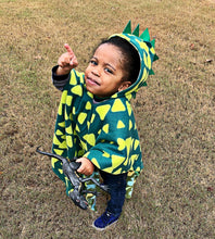 Load image into Gallery viewer, The poncho fits kids 6-12 months old in car seat up to 4 or 5 year old walkers, and grows with them. They grow with your child.