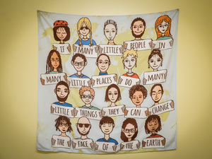 Diversity Culture Many People of the World Wall Hanging Tapestry