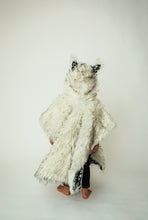 Load image into Gallery viewer, Car Seat Poncho Faux Fur and Flowers with Pocket