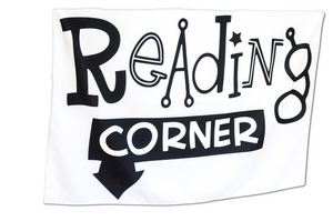 Reading Corner Tapestry Sign Wall Hanging School Library