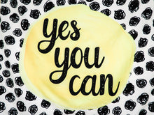 Load image into Gallery viewer, “Yes You Can” Motivational Tapestry (36" x 36") – Inspirational Wall Art for Kids, Teens, Classrooms & Dorm Decor