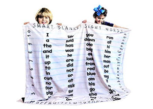 Sight Words Reading Educational Blanket for Kids