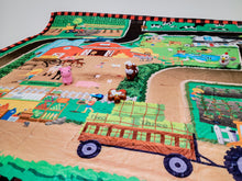 Load image into Gallery viewer, Farm Learning Animals Plants Names Numbers Learning Blanket Playmat