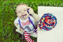 Load image into Gallery viewer, 1st B-Day Boy Outfit - Baseball Patriotic
