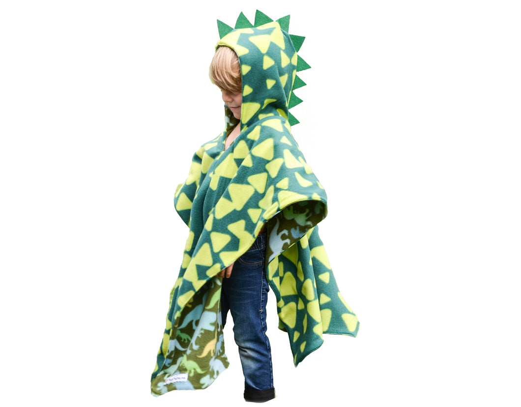 Car Seat Poncho - Halloween Costume - Dino Spikes