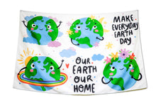 Load image into Gallery viewer, Go Green Earth Banner Tapestry Wall Hanging