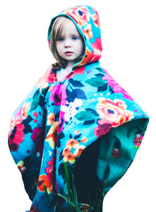 Car Seat Poncho - Car Crash Tested and CPSC Compliant - Florals & Mermaids