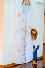 Load image into Gallery viewer, Height Chart Measurement Rainbow Tapestry Wall Hanging