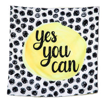 Load image into Gallery viewer, Yes You Can Motivational Tapestry Wall Hanging